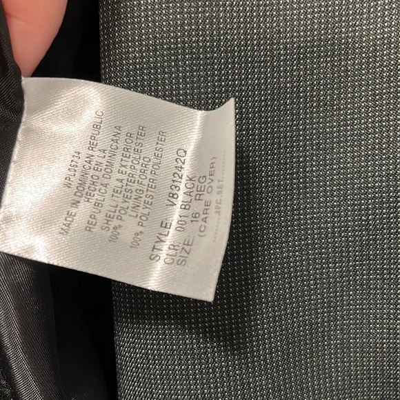 Boys 2pc Van Heusen black suit-NWT